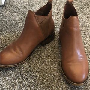 Aldo Brown Leather Booties